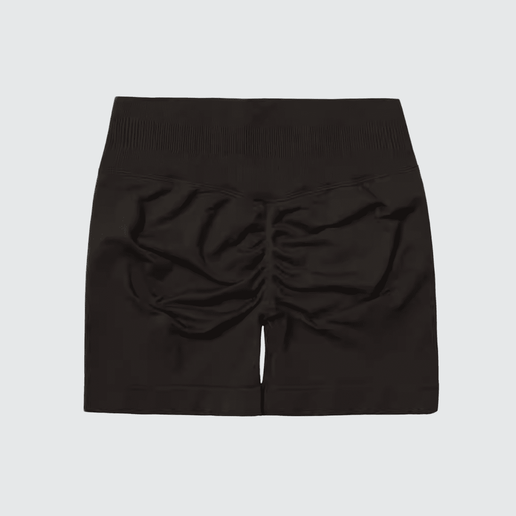 Seamless High-Waisted Yoga Shorts – Sculpting & Sweat-Wicking