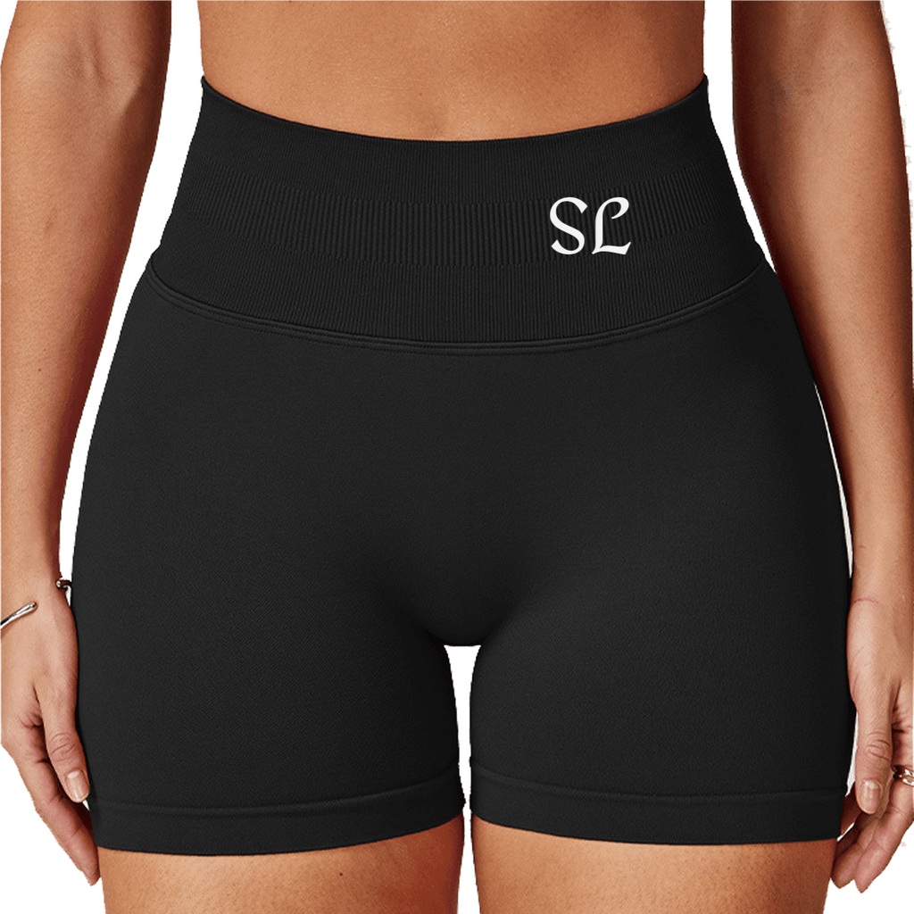 Seamless High-Waisted Yoga Shorts – Sculpting & Sweat-Wicking