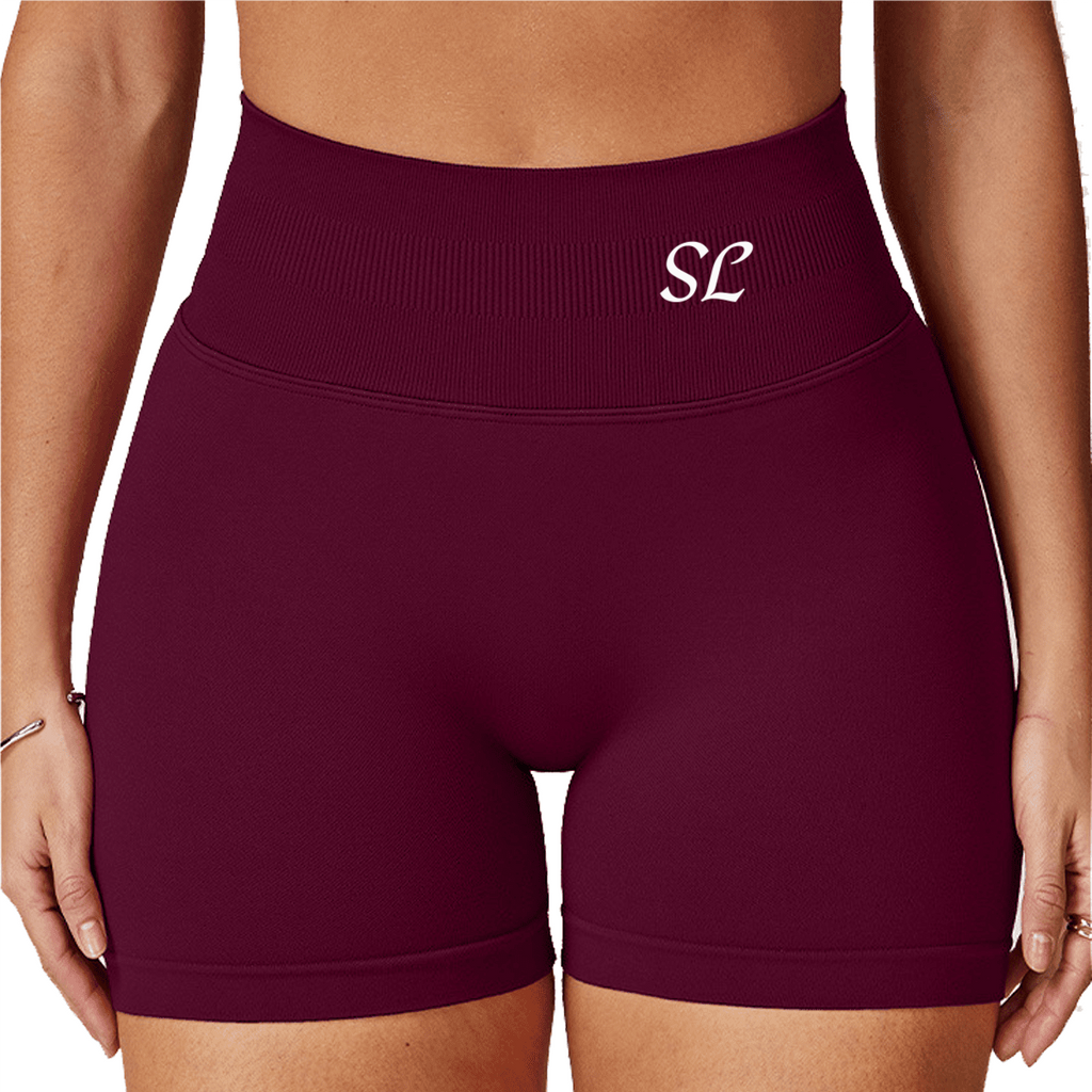 Seamless High-Waisted Yoga Shorts – Sculpting & Sweat-Wicking