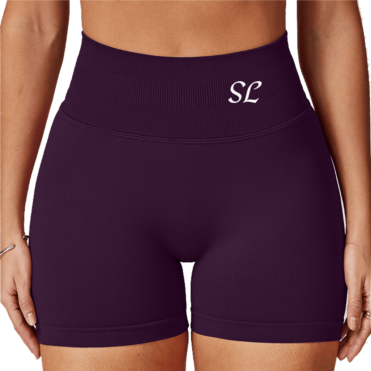 Seamless High-Waisted Yoga Shorts – Sculpting & Sweat-Wicking