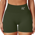 Seamless High-Waisted Yoga Shorts – Sculpting & Sweat-Wicking