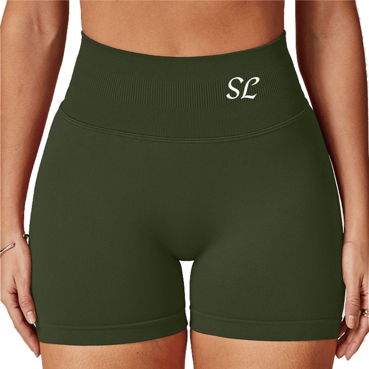 Seamless High-Waisted Yoga Shorts – Sculpting & Sweat-Wicking