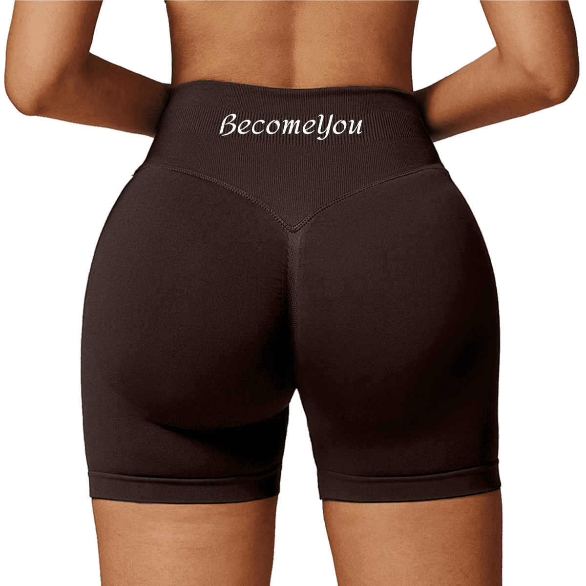 Seamless High-Waisted Yoga Shorts – Sculpting & Sweat-Wicking