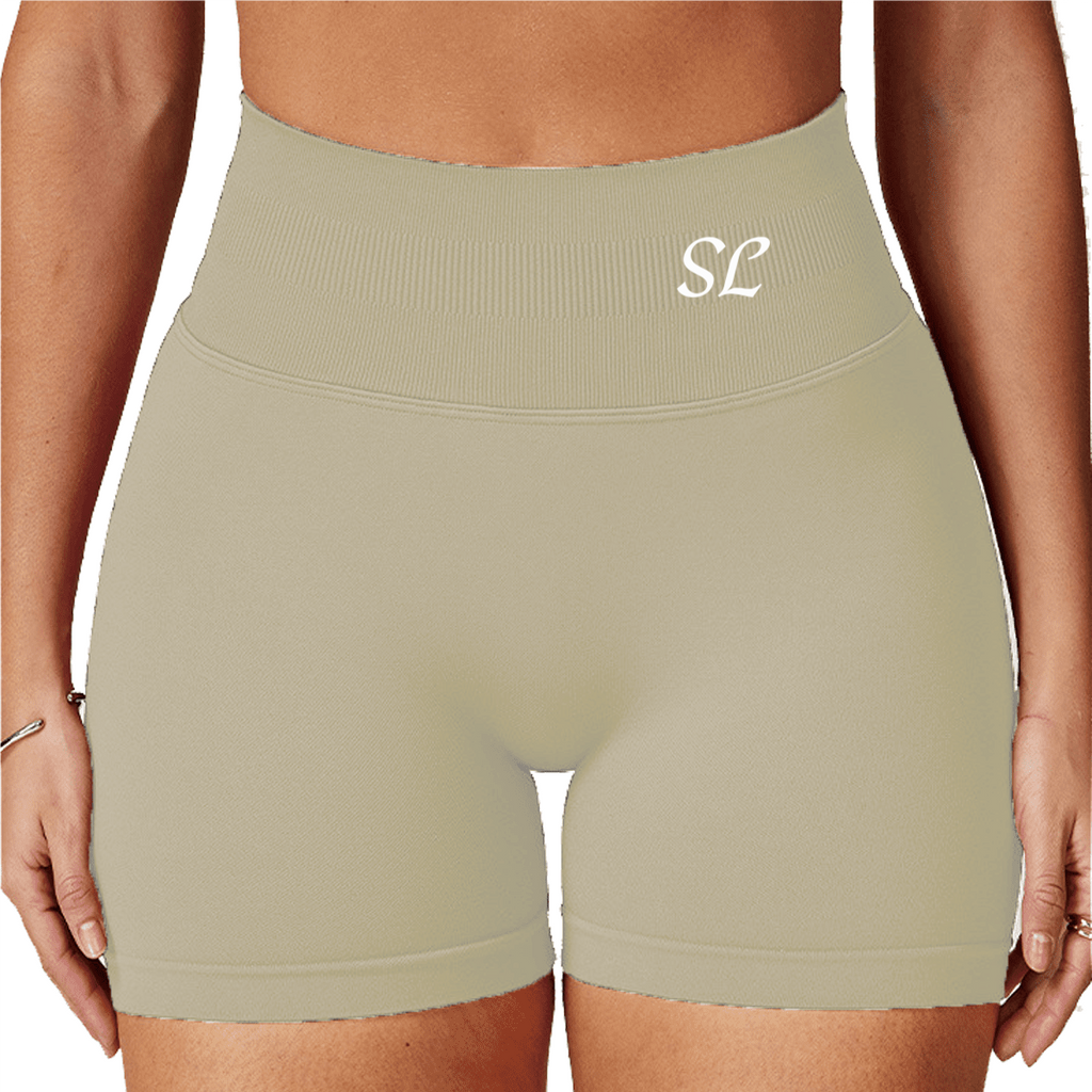 Seamless High-Waisted Yoga Shorts – Sculpting & Sweat-Wicking