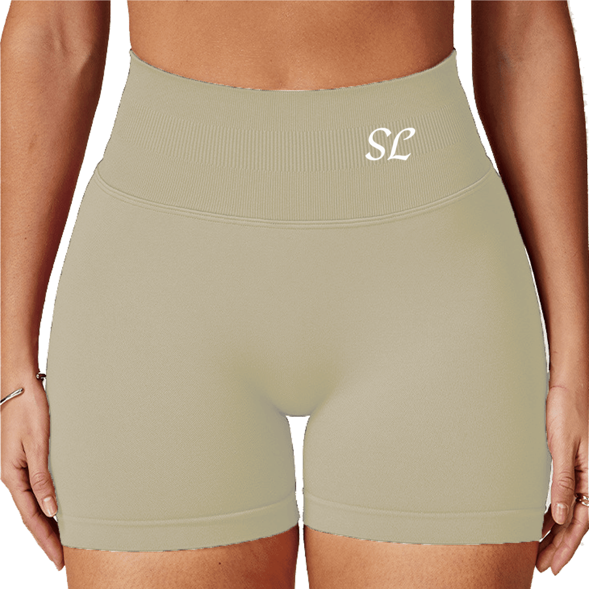 Seamless High-Waisted Yoga Shorts – Sculpting & Sweat-Wicking